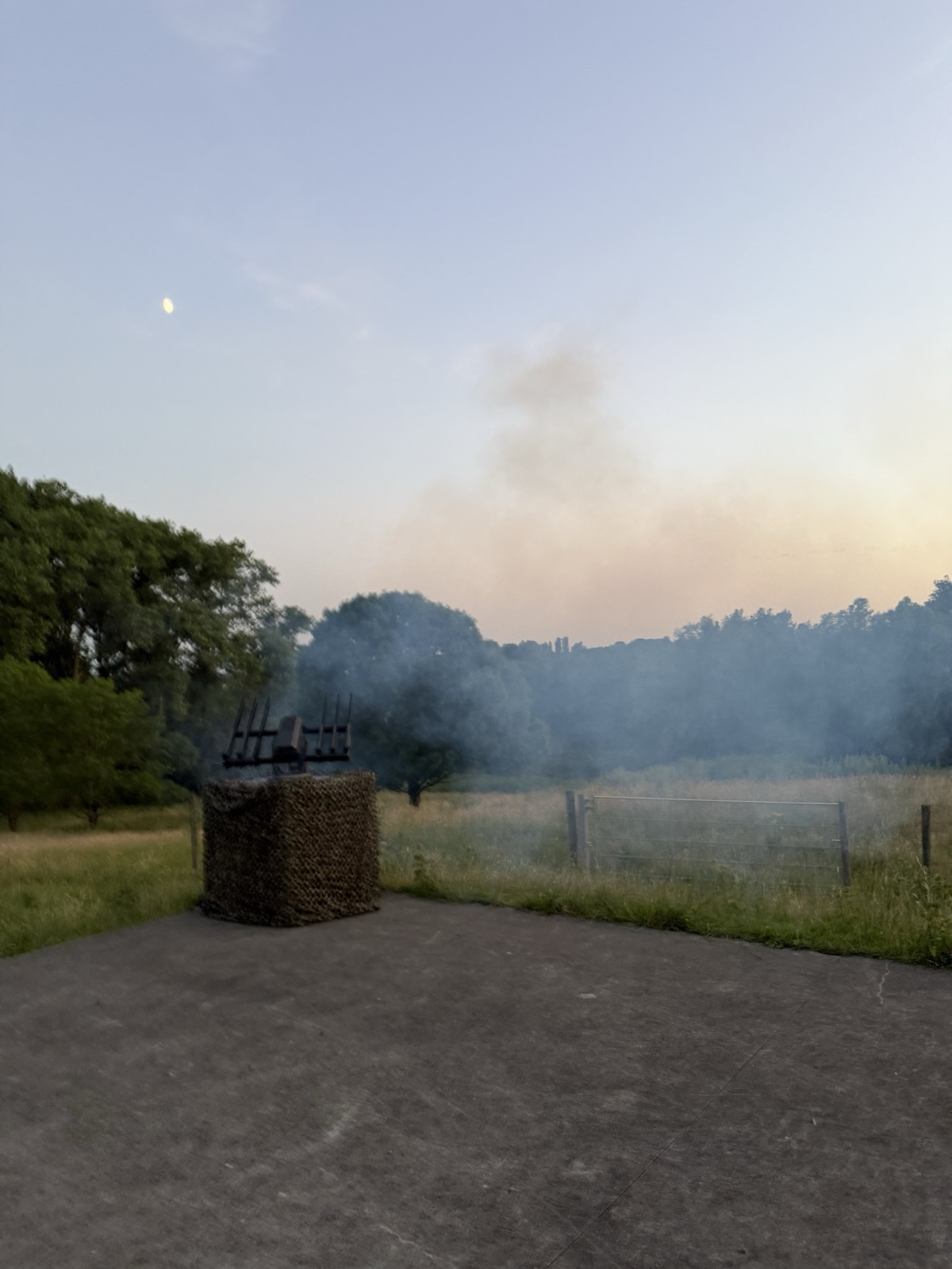 TDS-S unit deployed in the field at dusk